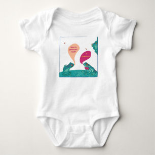 Alberne Baumfrösche - blau und grün Baby Strampler