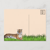 Alberne Bengalische Tiger Postkarte (Rückseite)