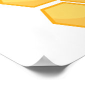 alberne Bienen- und Bienenhonigwabenkamm Poster (Ecke)