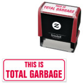 Alberne Briefmarke "This is total gARBAGE" Permastempel (Beispiel)
