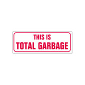 Alberne Briefmarke "This is total gARBAGE" Permastempel (Design)