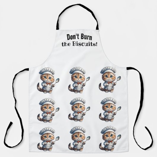 Alberne Cat Koch All-over-Print-Schürze Schürze (Vorderseite)