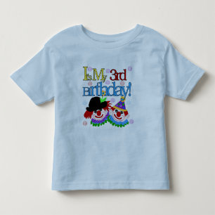 Alberne Clowns 3. Geburtstagsgeschenke und Geschen Kleinkind T-shirt
