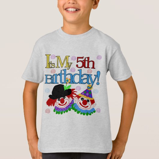 Alberne Clowns 5th Birthday Tshirts und Geschenke (Vorderseite)