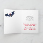 Alberne Creepy ZOMBIE Geburtstagkarte Karte (Innenseite)