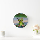 ***ALBERNE FLÄCHEN FROG*** KLOCK RUNDE WANDUHR (Zuhause)