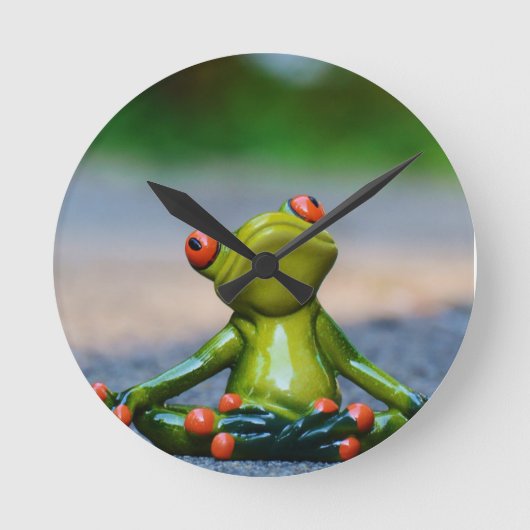 ***ALBERNE FLÄCHEN FROG*** KLOCK RUNDE WANDUHR (Vorderseite)
