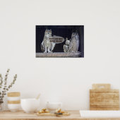 Alberne Frage Poster (Küche)