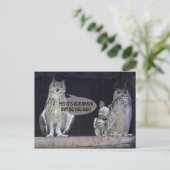 Alberne Frage Postkarte (Stehend Vorderseite)