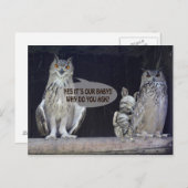 Alberne Frage Postkarte (Vorne/Hinten)