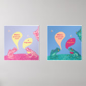 Alberne Froschkunst Bilderwand Sets (Vorderseite)