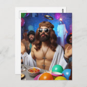 Alberne Funny AI generiert Kunst glücklich Geburts Postkarte (Vorne/Hinten)