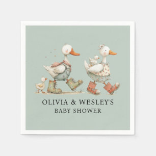 Alberne Gans 2. Baby Baby Shower Serviette