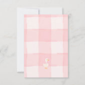 Alberne Gans 4. Geburtstag Einladung (Rückseite)