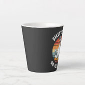 Alberne Gans auf der Lose Meditation Yoga Retro Milchtasse (Vorderseite)