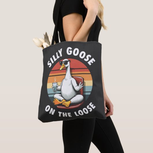 Alberne Gans auf der Lose Meditation Yoga Retro Tasche (Von Nahem)