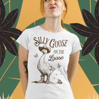Alberne Gans auf der Lose - Vintage Gestaltung T-Shirt