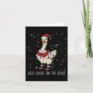 Alberne Gans auf der Lose Weihnachtsgoose Karte