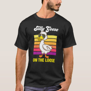 Alberne Gans auf der Lose-Zitat-Meme T-Shirt