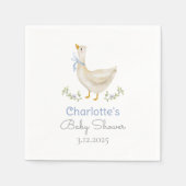 Alberne Gans auf der losen Baby Boy Dusche Serviette (Vorderseite)