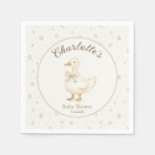 Alberne Gans auf der losen Baby Boy Dusche Serviette (Vorderseite)