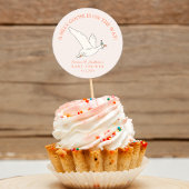 Alberne Gans auf der Way Baby Dusche Runder Aufkleber