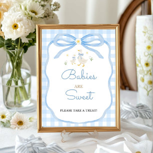 Alberne Gans-Baby-Party Babys sind süß Schild