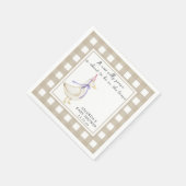 Alberne Gans-Baby-Party Serviette (Ecke)