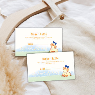 Alberne Gans Daisy Blumen Windel Raffle Baby Showe Begleitkarte