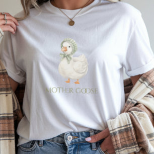 Alberne Gans Daisy Sage Grün Neutrale Babyparty T-Shirt