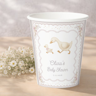 Alberne Gans geschlechtsneutrale Babyparty im Kind Pappbecher