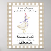 Alberne Gans - Helfen Sie der geschäftigen Mama Poster (Vorne)