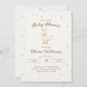 Alberne Gans ist auf der losen Babydusche Einladung (Vorderseite)