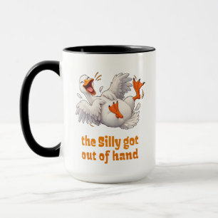 Alberne Gans Lachende Cartoon Tasse