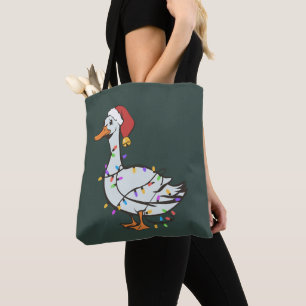 Alberne Gans Licht Weihnachten Lustige Ente Xmas L Tasche