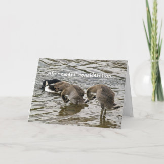 Alberne Gans-Liebe Feiertagskarte