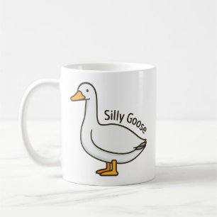 Alberne Gans Lustige Cartoon-Gans Kaffeetasse