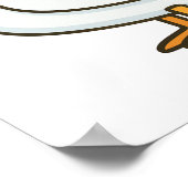 Alberne Gans Lustige Cartoon-Gans Poster (Ecke)