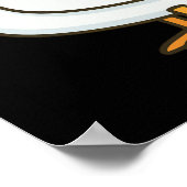 Alberne Gans Lustige Cartoon-Gans Poster (Ecke)