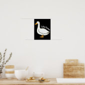 Alberne Gans Lustige Cartoon-Gans Poster (Küche)