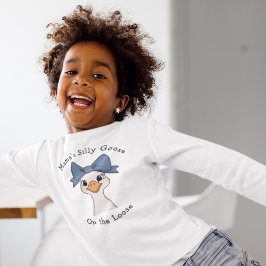 Alberne Gans mit Haarschwanz Girly Longsleeve