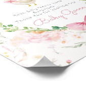 Alberne Gans-Rosa Geschenktisch Whimsical Poster (Ecke)