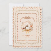 Alberne Gans Whimsical Herbst-Baby-Party Einladung (Rückseite)