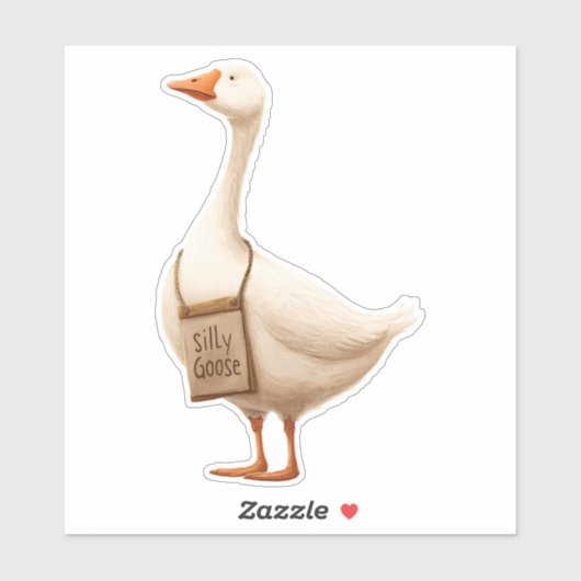 Alberne Gänse Aufkleber (Blatt)