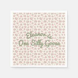 Alberne Gänse-Cocktails Blumencocktail Napkin Serviette