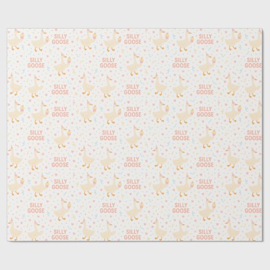 Alberne Gänse | Colorful Confetti Fun Geschenkpapier (Flach)