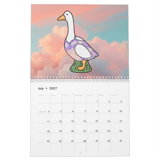 Alberne Gänse (Foto-Version) Kalender (Jul 2027)