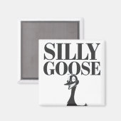 Alberne Gänse, Gänse, Gänsehaut Magnet (Vorderseite/Rückseite)