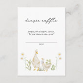 Alberne Gänse Niedliche Wasserfarbe Windelwaschmas Begleitkarte (Vorderseite)