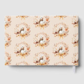 Alberne Gänse Rustic Fall Baby Dusche Gästebuch (Rückseite)